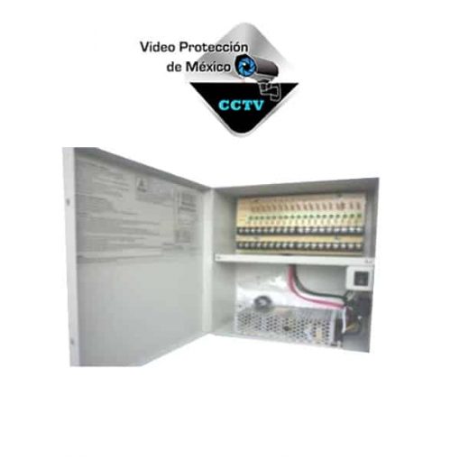 fuente de poder caja 18 cctv