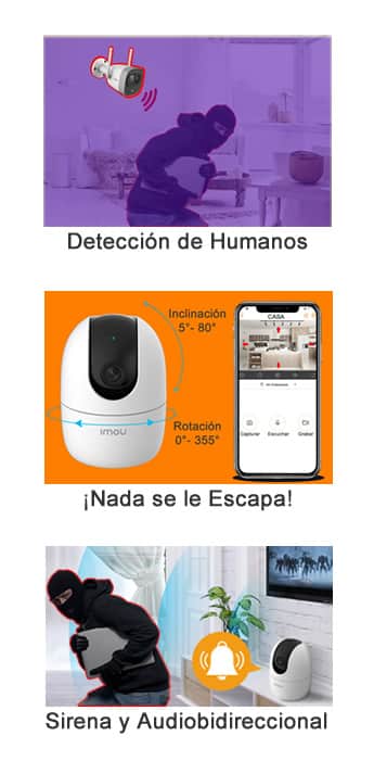 Funciones de una cámara WiFi