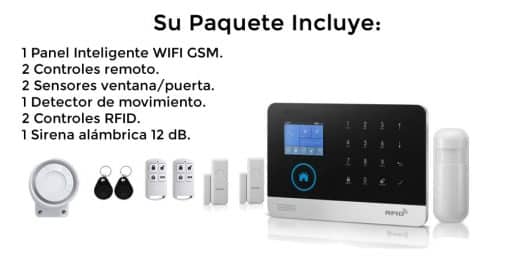 paquete alarma wifi gsm 3g